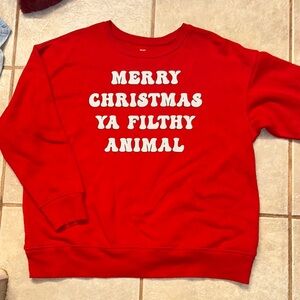 Holiday Time Festive Red Sweatshirt